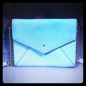 Kate Spade teal crossbody hand bag